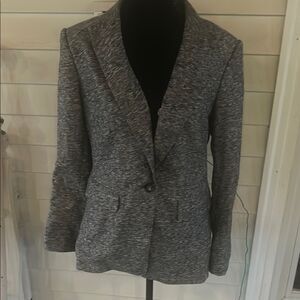 DKNY Size 10 Women's Gray Blazer   E